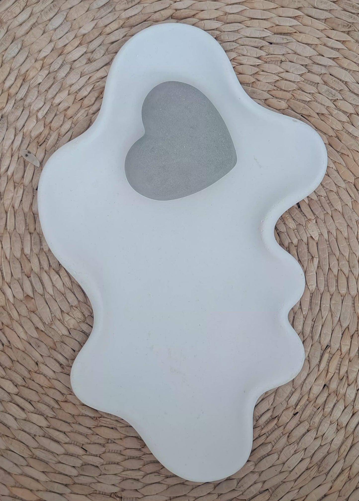 מגש לנרות \ לתכשיטים עם לב