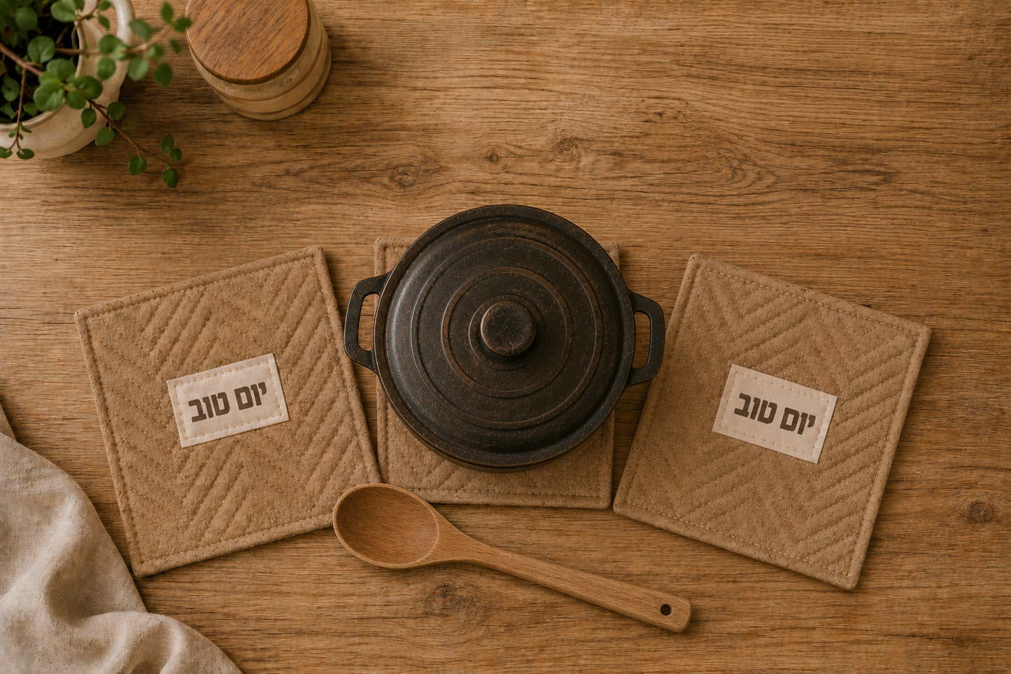 תחתיות בד בעיצוב טבעי