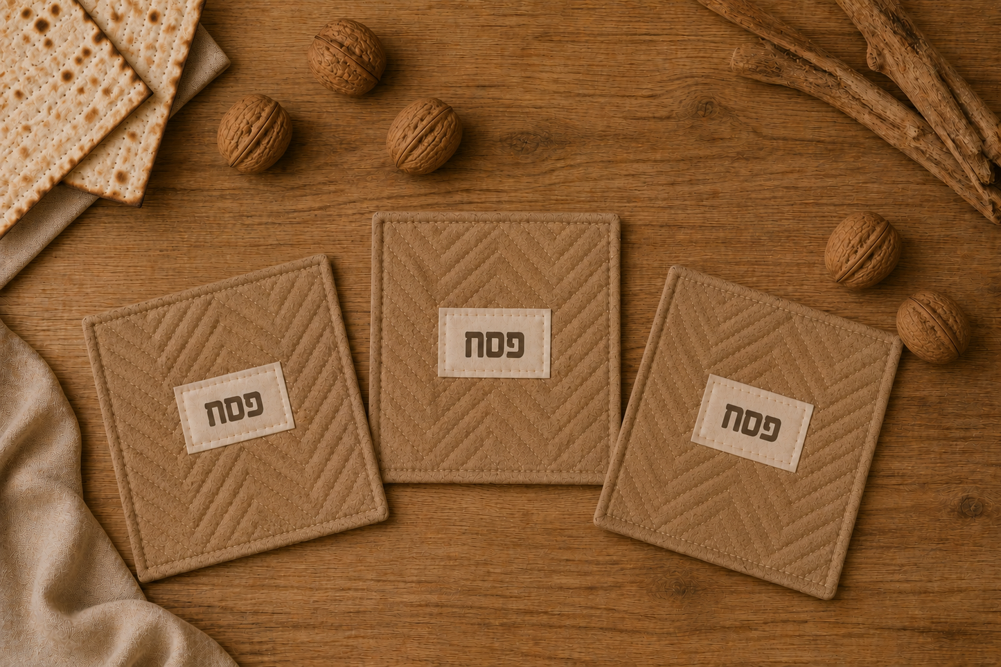תחתיות בד בעיצוב טבעי
